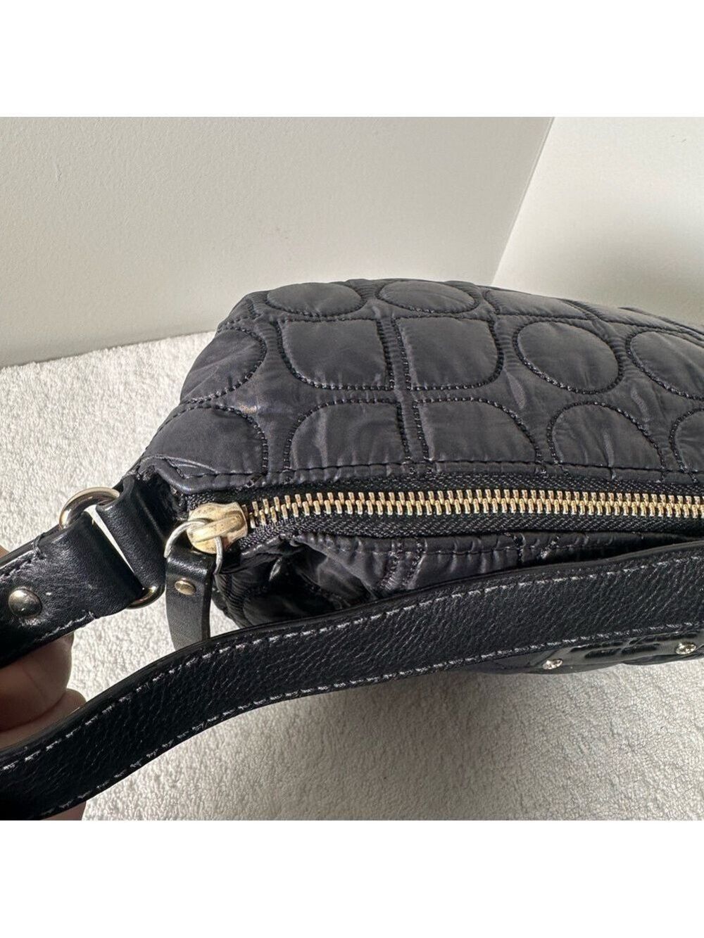 Vintage Kate Spade Black Quilted Shoulder Bag - Picture 7 of 7